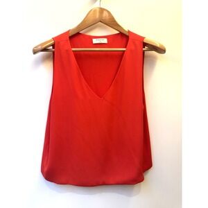 Aritizia Babaton Red/Orange V-Neck Camisol Women's Size Medium